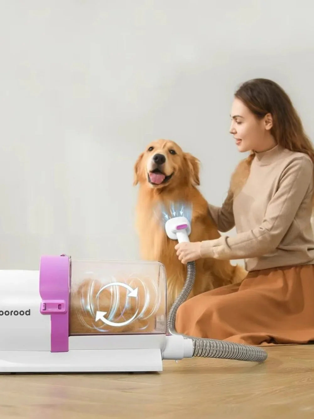 NEW DOG Grooming Kit, Dog Vacuum Brush for Shedding Grooming